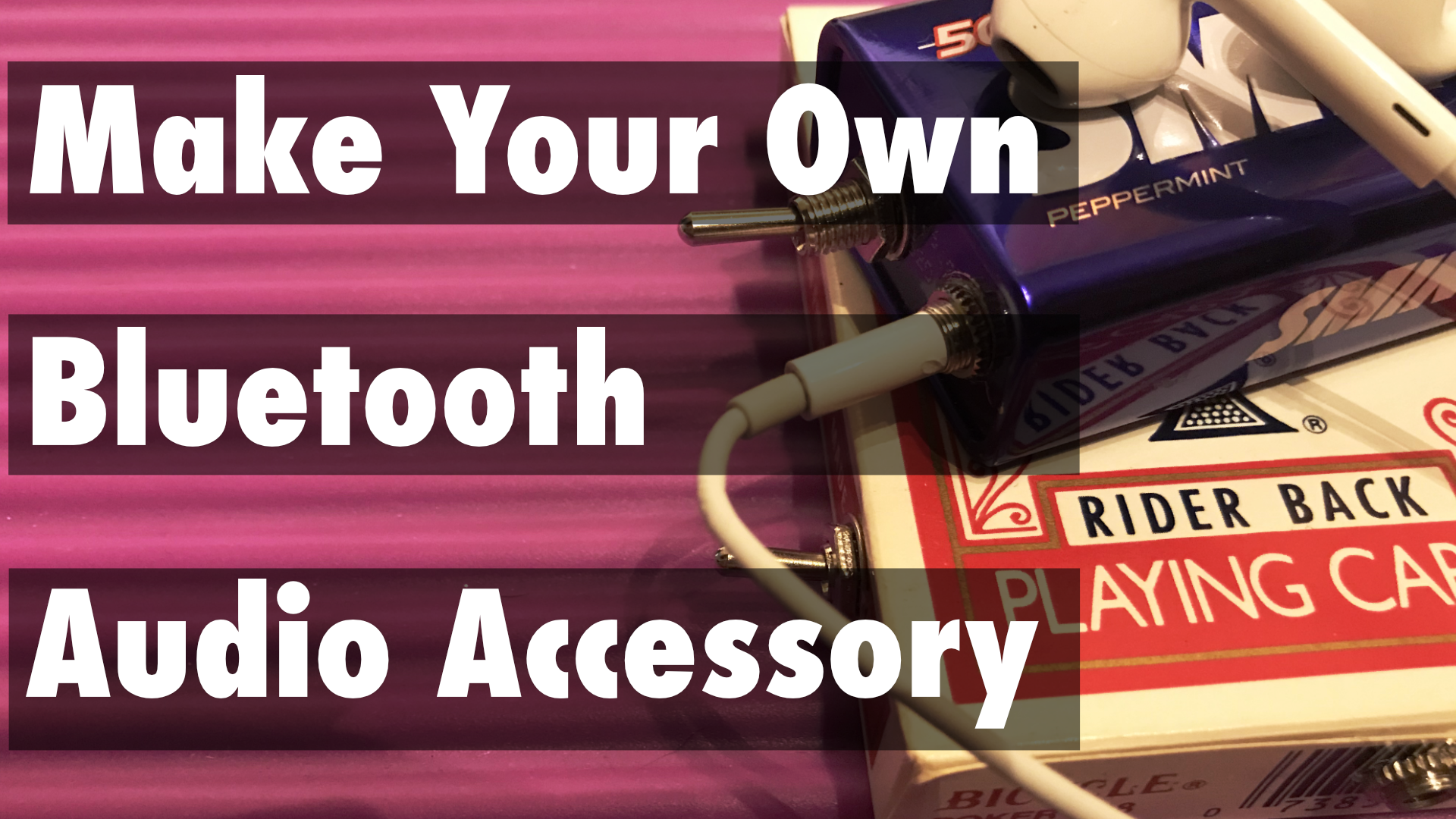 bluetooth audio device made from mint tin