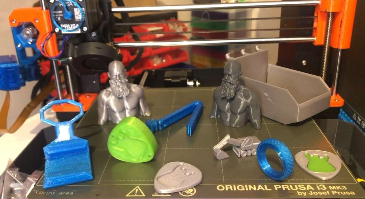 prusa 3d printer first prints