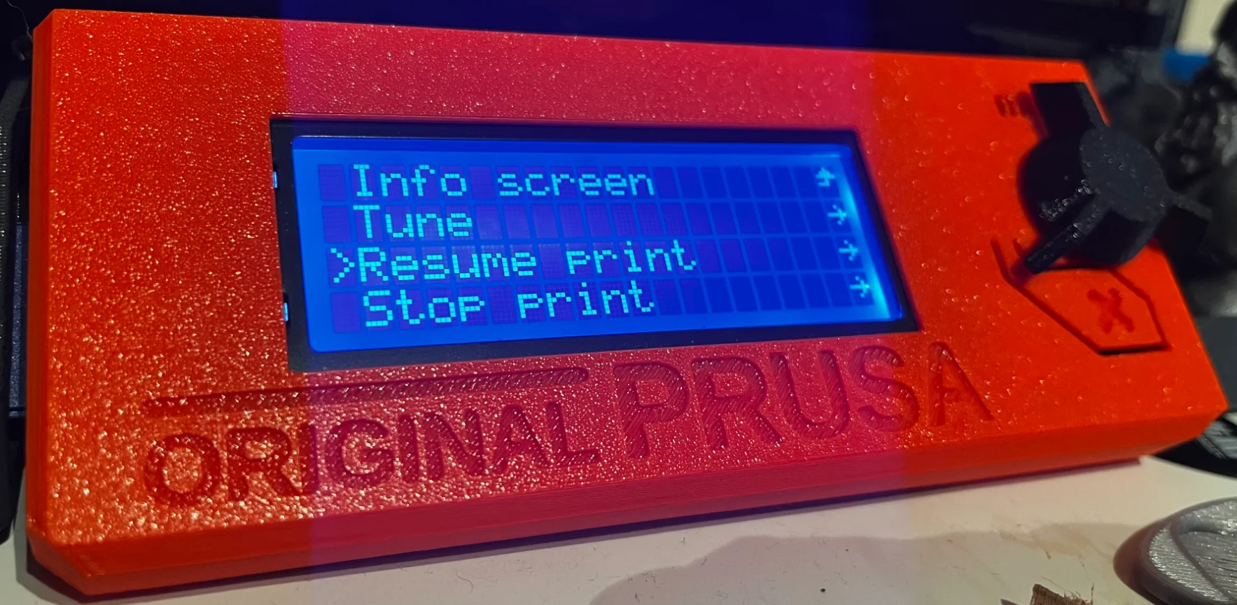 resume print prusa
