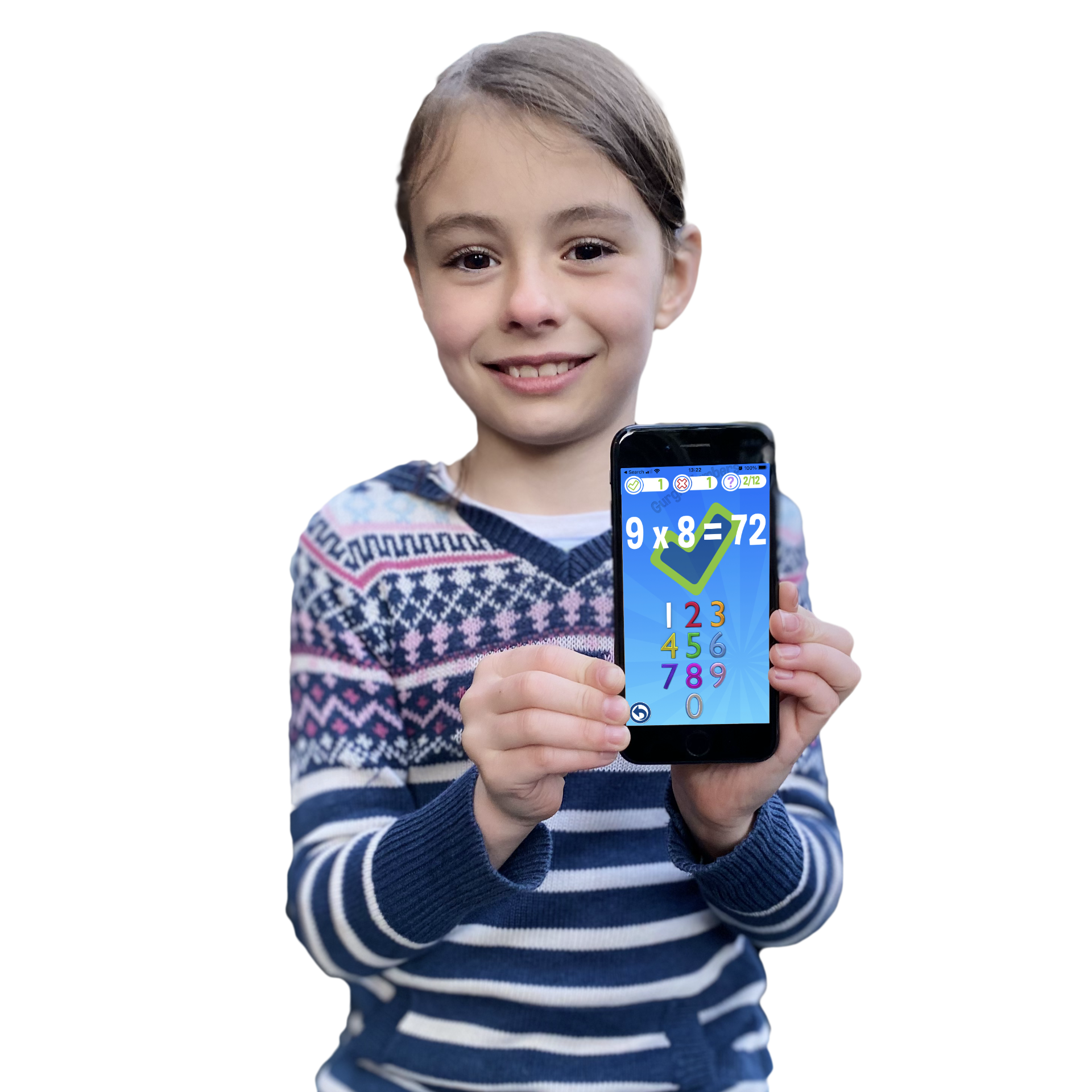 girl holding phone facing out