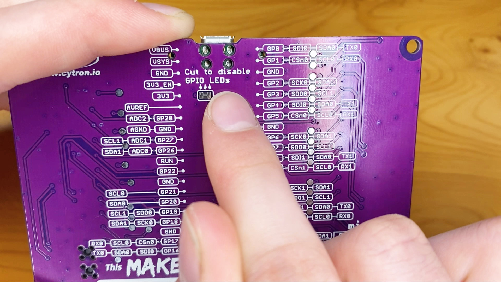 cytron maker pi pico back