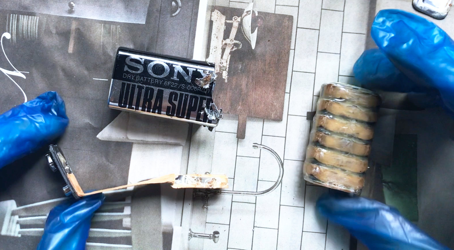 inside a 9 volt battery