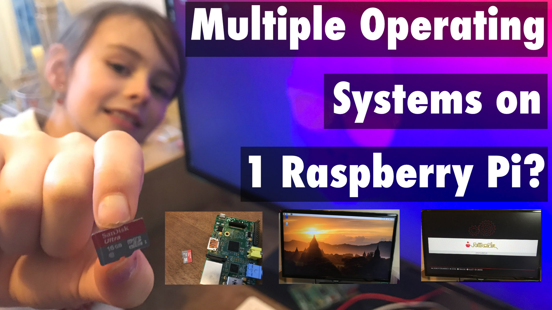 girl holding sd card