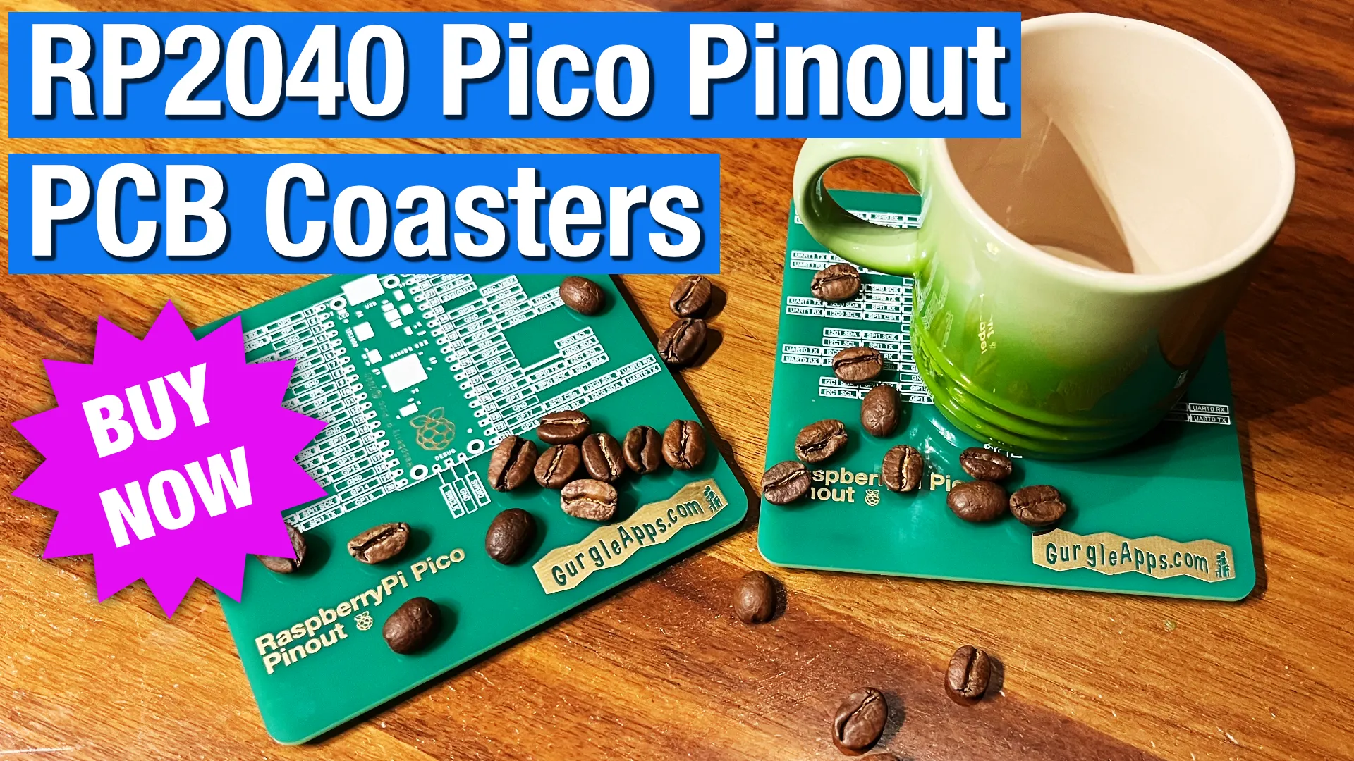 pcb coaster rpi pico RP2040