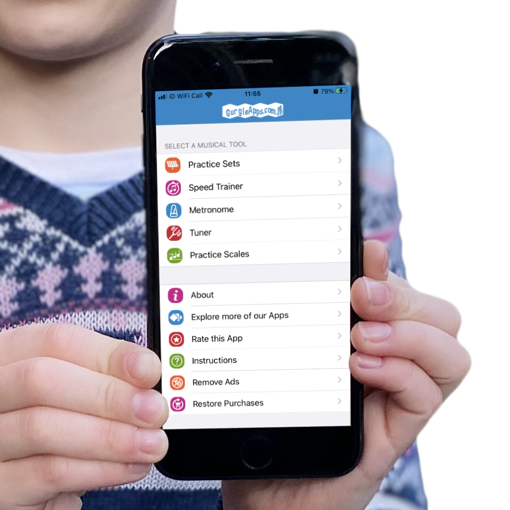 Music Practice Toolkit menu
